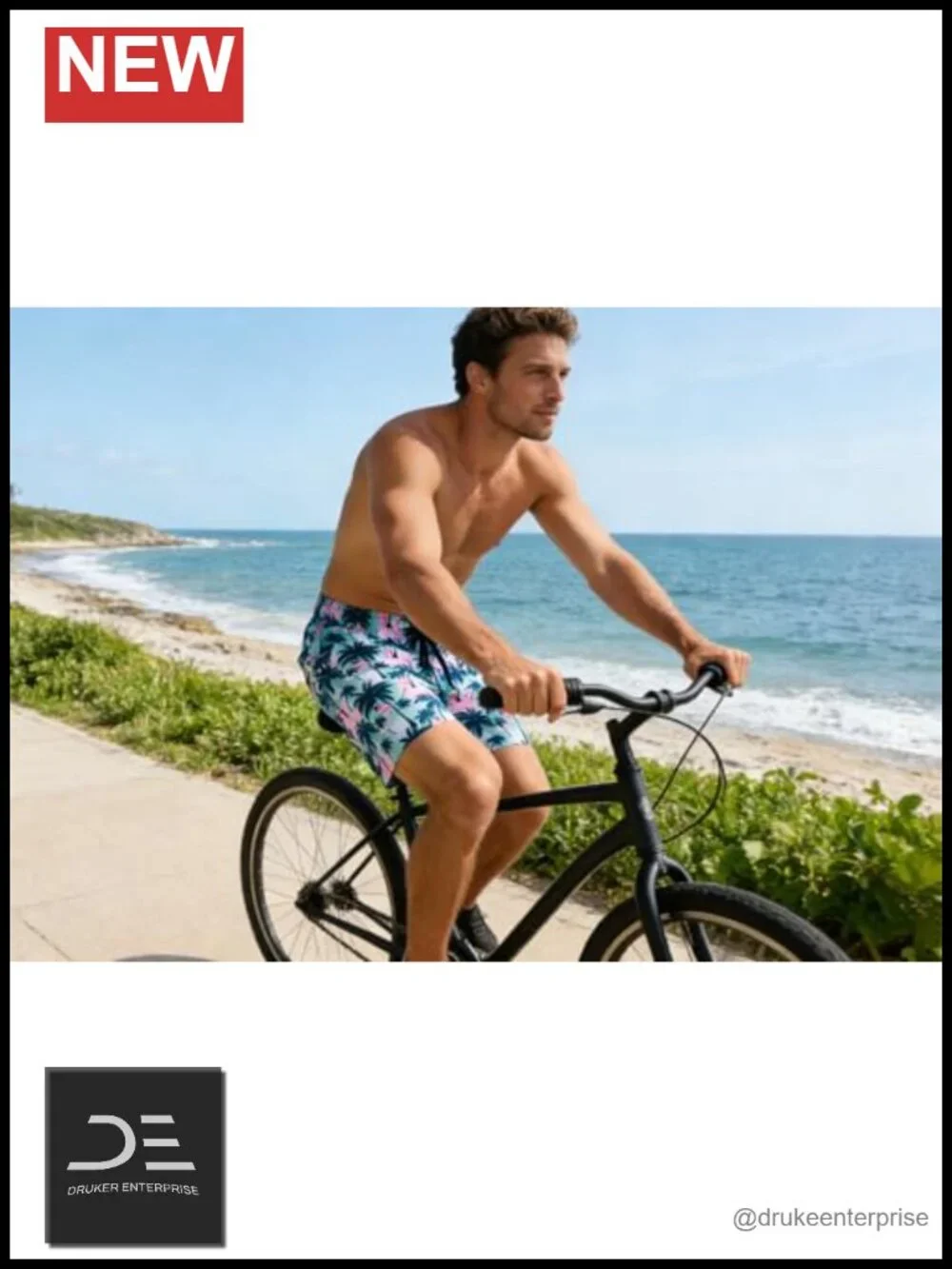 Men's Swim Trunks with Compression Liner Quick Dry 5.5